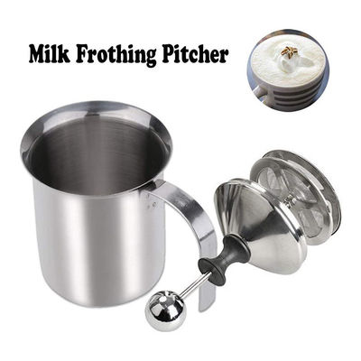 800 ml Mixer de leite de café portátil HomeGoal Espinha manual de aço inoxidável com filtro