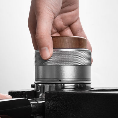 Capa de madeira 304 de aço inoxidável para nivelador de café de 51mm 53mm 58mm Espresso Coffee