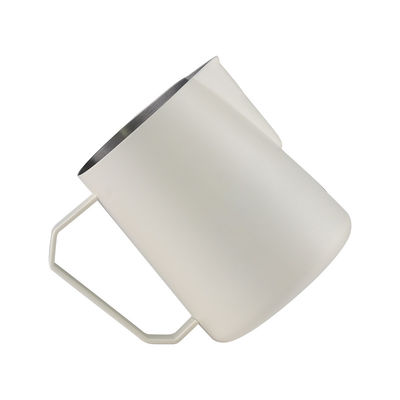 Ferramentas de café e chá de aço inoxidável 304 350ml 600ml 12oz jarro de espuma com cachimbo