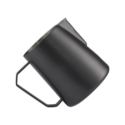 Ferramentas de café e chá de aço inoxidável 304 350ml 600ml 12oz jarro de espuma com cachimbo