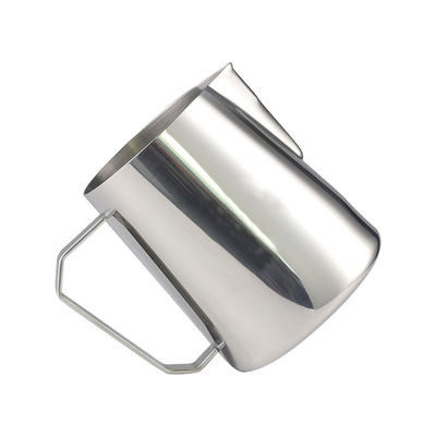 Ferramentas de café e chá de aço inoxidável 304 350ml 600ml 12oz jarro de espuma com cachimbo