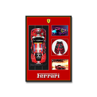 Arte Temática Moderno Esporte Elétrico Carro Mural Quadro de Display para Decoração de Casa Personalizável