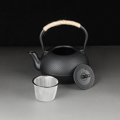 Conjunto de chaleira de chá e café de ferro fundido japonês perfeito para viagens domésticas Acessórios pretos
