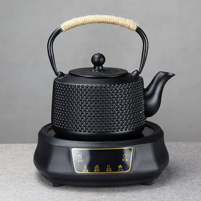 Conjunto de chaleira de chá e café de ferro fundido japonês perfeito para viagens domésticas Acessórios pretos