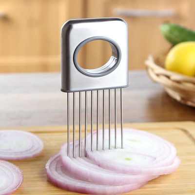 Metal tipo aço inoxidável Tomate Cebola Cortador de Batata com Função de Tenderizador de Carne