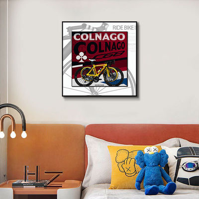 Modelo de bicicleta de metal à moda antiga para decoração
