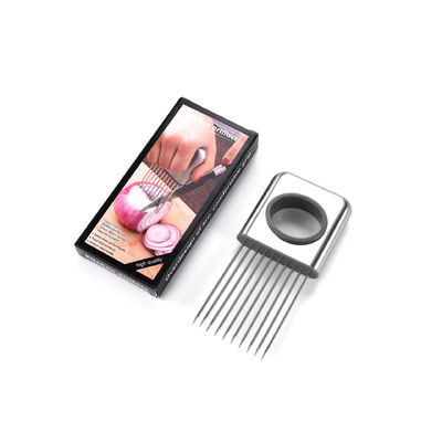 Máquina de cortar frutas de metal e plástico portátil para cebolas Tomates Batatas Meat tenderizing