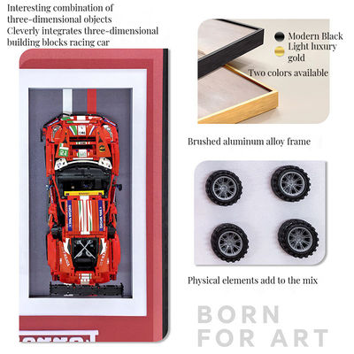 Pinturas murais tridimensionais criativas Luxo carro esportivo fundo pintura pendurada