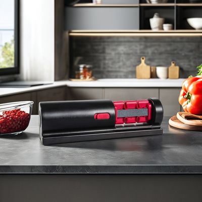 Acertador de faca de tesoura de cerâmica profissional 4 em 1 com design e logotipo personalizado