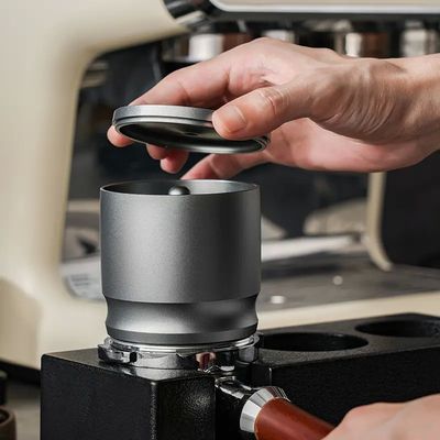 58mm Barista Ferramentas Espresso Alumínio Copo de Dosagem Caixa