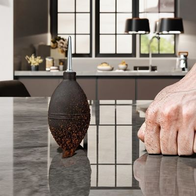 Limpador de sopro de ar de estilo americano feito de borracha de silicone para ferramentas de café e chá