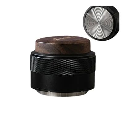 Dispensador de café de aço inoxidável de base de tronco ecológico de 58 mm para barista