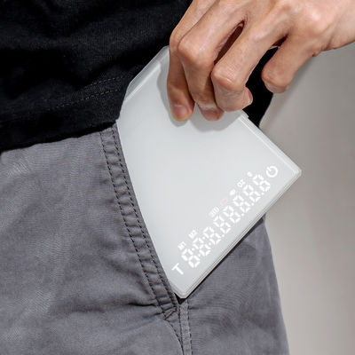 Balança de café elétrica portátil de 3 kg com temporizador e função de medição de peso