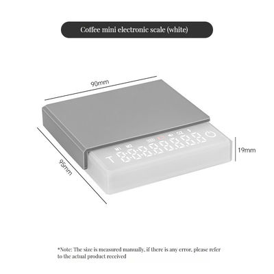 Recomendação de peso máximo 2 kg Balança de cronógrafo recarregável para café impermeável