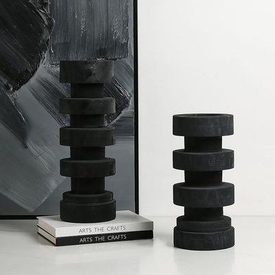 Logotipo personalizado Porta-Candlestick de pedra de mármore para casamento em casa ou decoração de Natal