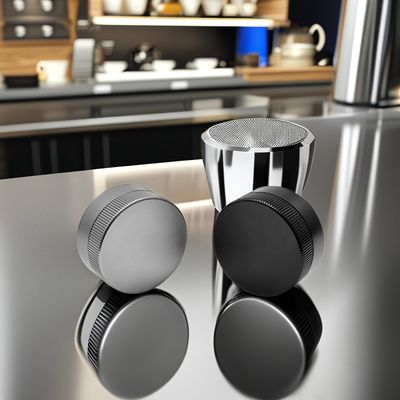 Dispensador de café manual de profundidade ajustável de 58 mm Dispensador de café metálico com quatro lâminas