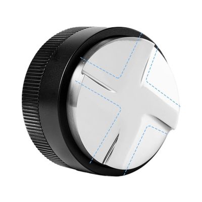 58mm de aço inoxidável de café manipulador de quatro lâminas de pó martelo para precisão da prensa de café
