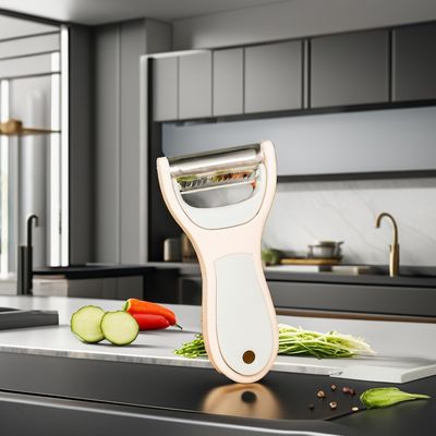 Cortador de vegetais de mão 2 em 1 Descascador de metal Mini ferramentas manuais de aço duráveis