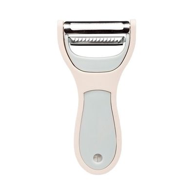 Gadget de cozinha de 2 em 1 Descascador de aço e metal sustentável Zester para batatas cenouras