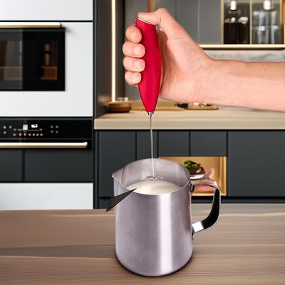 2023 Espinador de café elétrico de aço inoxidável a bateria para espuma de leite