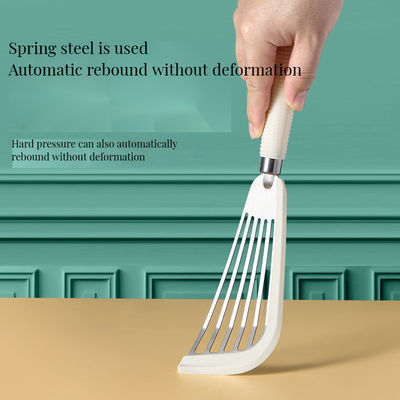 Spatula de peixe de metal não-aderente com torneira de ranhuras Conjunto para fritar utensílios de cozinha