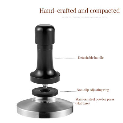 Calibrado de aço inoxidável Flat Espresso Coffee Tamper para a vida diária sustentável