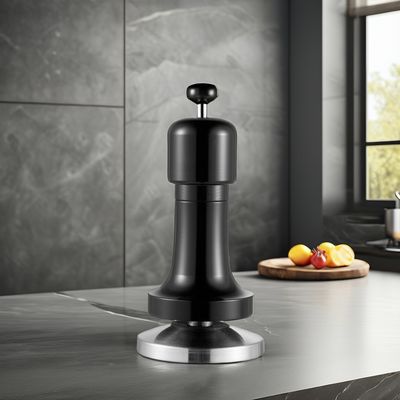 Logotipo personalizado Manutenção de alumínio preto Barista Espresso Tamper para 58mm Base Coffee