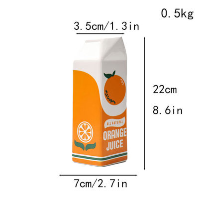 Pequeno vaso de mesa hidropônico de cerâmica moderna em laranja Ideal para casa e restaurante