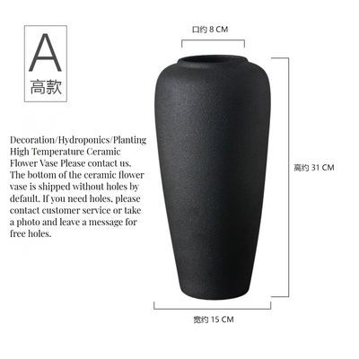 Vaso de cerâmica de forma irregular para arranjo de flores em estilo chinês e jardim de mesa