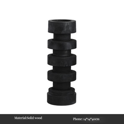 Porta-velas de pedra de Natal feita à mão para decoração residencial