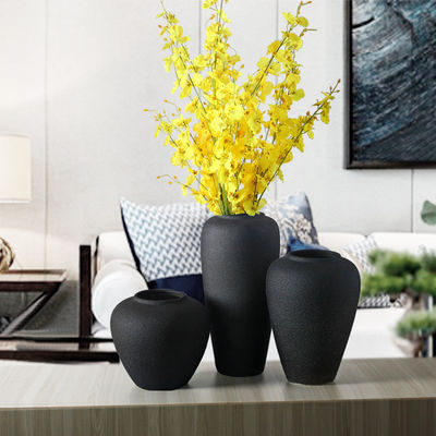 Grande Vaso de Design Abstrato Glaze Opaco Estilo Art Déco Moderno para Lojas de Presentes de Mesa