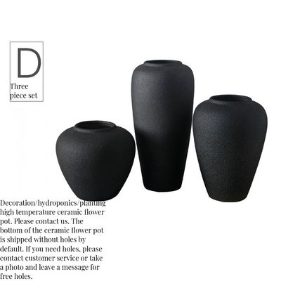 Grande Vaso de Design Abstrato Glaze Opaco Estilo Art Déco Moderno para Lojas de Presentes de Mesa