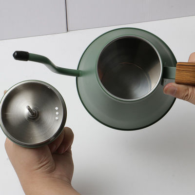 Set de preparação de café com caldeira de pescoço de galinha de aço inoxidável em design moderno
