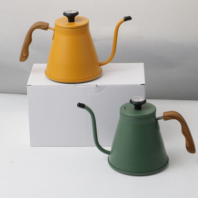 Set de preparação de café com caldeira de pescoço de galinha de aço inoxidável em design moderno