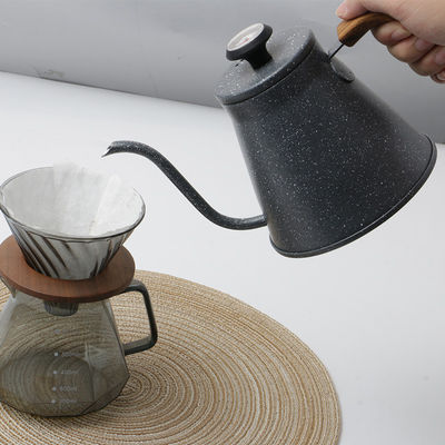 Set de preparação de café com caldeira de pescoço de galinha de aço inoxidável em design moderno