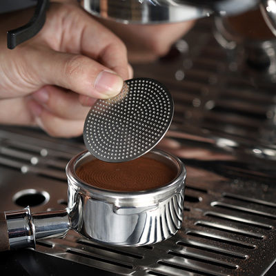 Espelho de café de leite de aço inoxidável Barista-Grade 51mm Puck Screen para acessório de fabricação de cerveja