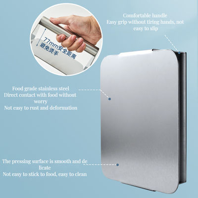 Grill Outdoor Cozinha de tecido avental com aço inoxidável Quadrado Burger Smasher