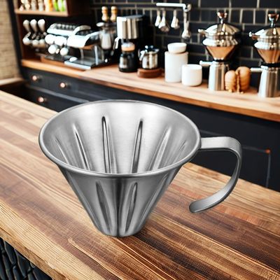 Saco de estilo de alça de aço inoxidável suporte de filtro de chá café para casa e café