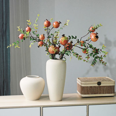 Design nórdico Vaso de mesa de barro único de luxo branco cerâmico em estilo pós-moderno