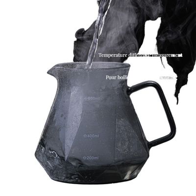 Tipo de recipiente de escritório Caixa de chá de café Conjunto de vidro borosilicato transparente durável