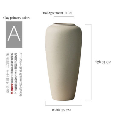 Decoração suave Ornamento Nórdico Criativo Art Deco Vaso cerâmico com desenho geométrico