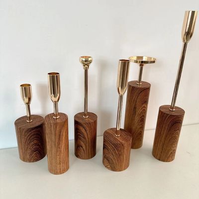 Evento de casamento Estilo nórdico Candlestick de cerâmica branca com design geométrico único