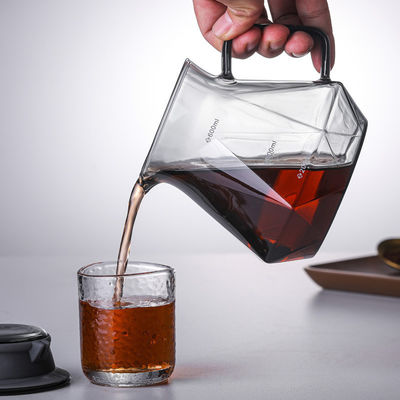 Copo de gotejamento de vidro de alto borosilicato para despejar café 400ml Capacidade resistente ao calor