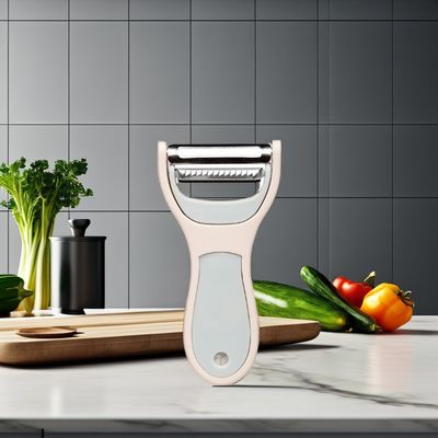 Antiderrapante 2 em 1 Esfolador de Frutas e Vegetais Cortador de Facas Cortador de Batatas Garota Zester Grater