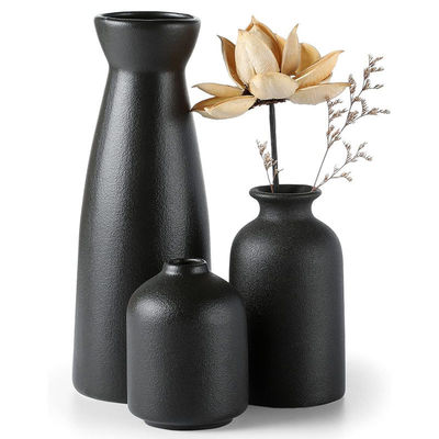 Vaso de mesa de cerâmica personalizado Antigo Art Deco Desenho floral nórdico para decoração residencial