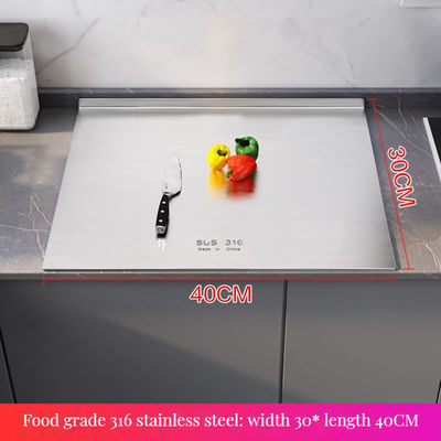 Tabela de corte transparente de gelo 4 com medidas para design de cozinha moderna