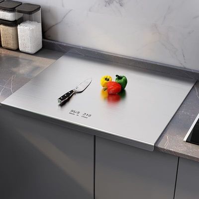 Tabela de corte transparente de gelo 4 com medidas para design de cozinha moderna