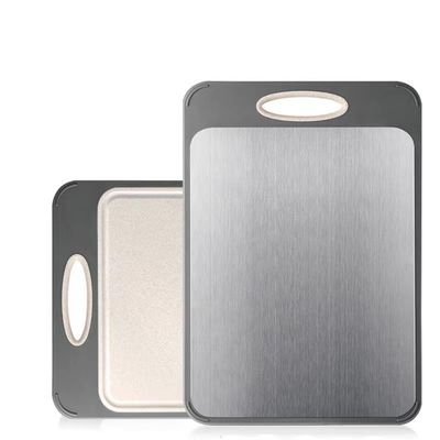 Tabela de corte espessada de cozinha com material de aço inoxidável 304 e design antiderrapante