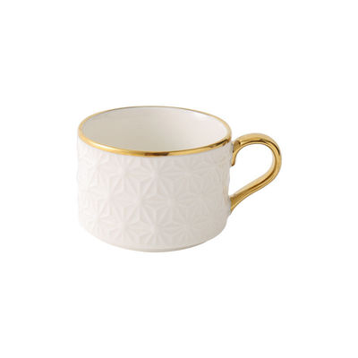 200 ml de taça e prato de cerâmica moderna nórdica branca