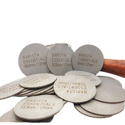 Ecrã de disco sem fundo de aço inoxidável de 1,7 mm Garrafa de filtro de café para moinhos de café